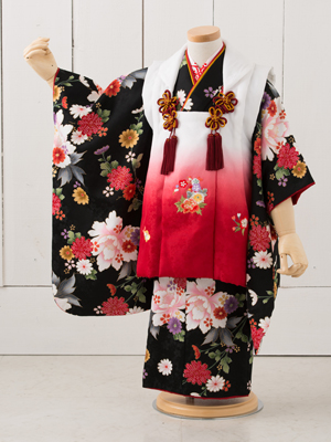 七五三衣装 三歳女児 被布タイプ/ No327