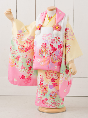 七五三衣装 三歳女児 被布タイプ/ No403
