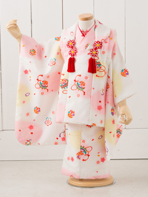 七五三衣装 三歳女児 被布タイプ/ No282