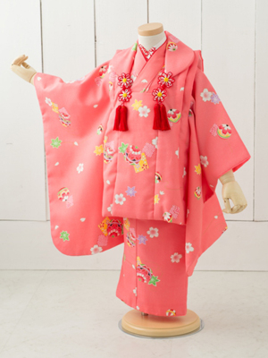 七五三衣装 三歳女児 被布タイプ/ No209