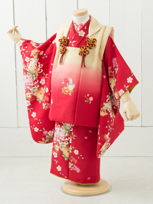 七五三衣装 三歳女児 被布タイプ/ No305