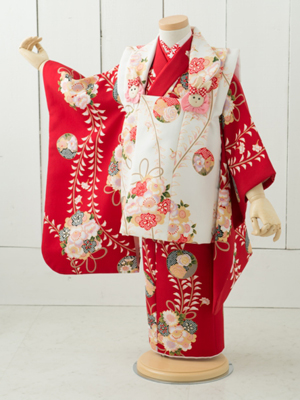 七五三衣装 三歳女児 被布タイプ/ No331