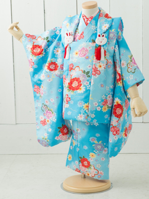 七五三衣装 三歳女児 被布タイプ/ No334