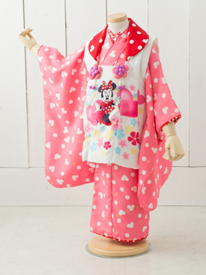 七五三衣装 三歳女児 被布タイプ/ No344