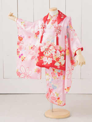 七五三衣装 三歳女児 被布タイプ/ No420