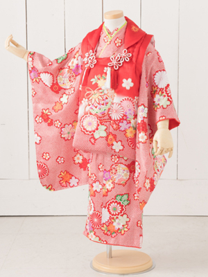 七五三衣装 三歳女児 被布タイプ/ No429