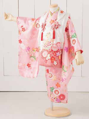 七五三衣装 三歳女児 被布タイプ/ No430