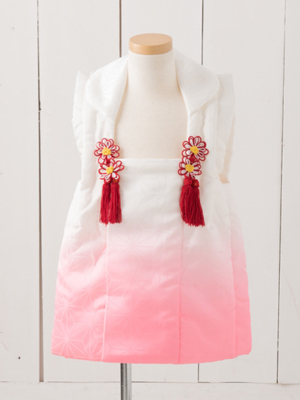 七五三衣装 三歳女児 被布タイプ/ No41