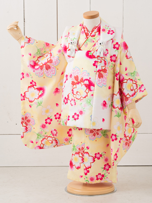 七五三衣装 三歳女児 被布タイプ/ No325