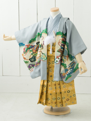 七五三衣装三歳と五歳男児 袴/ No207