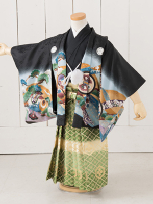 七五三衣装三歳と五歳男児 袴/ No249