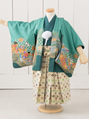 七五三衣装三歳と五歳男児 袴/ No206