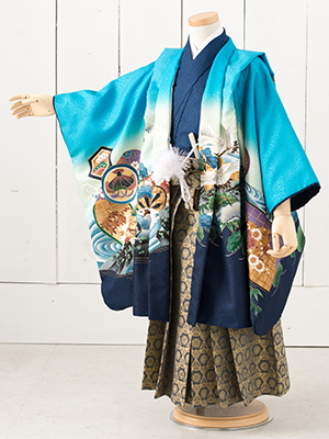 七五三衣装三歳と五歳男児 袴/ No230