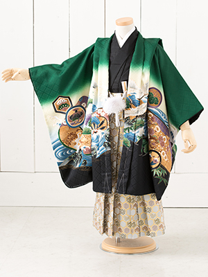 七五三衣装三歳と五歳男児 袴/ No231