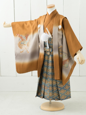 七五三衣装三歳と五歳男児 袴/ No121