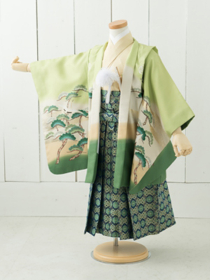 七五三衣装三歳と五歳男児 袴/ No157