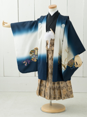 七五三衣装三歳と五歳男児 袴/ No159