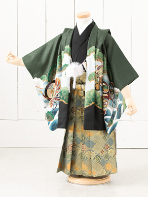 七五三衣装三歳と五歳男児 袴/ No219