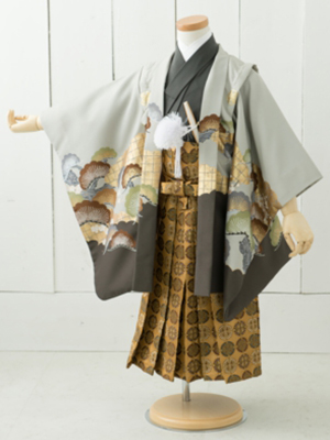 七五三衣装三歳と五歳男児 袴/ No191