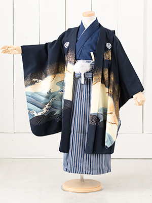 七五三衣装三歳と五歳男児 袴/ No168