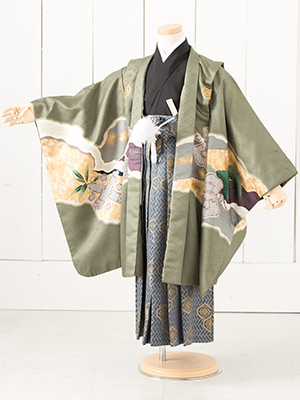 七五三衣装三歳と五歳男児 袴/ No200