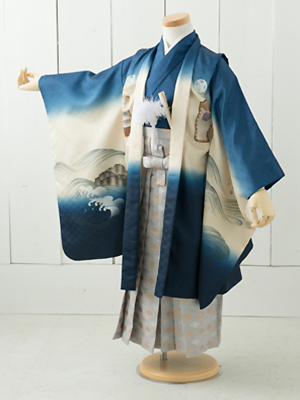 七五三衣装三歳と五歳男児 袴/ No167