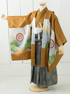 七五三衣装三歳と五歳男児 袴/ No194