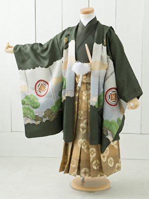 七五三衣装三歳と五歳男児 袴/ No195