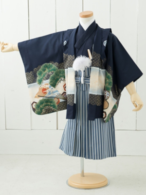 七五三衣装三歳と五歳男児 袴/ No153