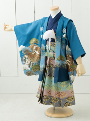 七五三衣装三歳と五歳男児 袴/ No170