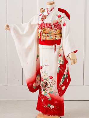 七五三衣装 七歳女児 お着物/ No364