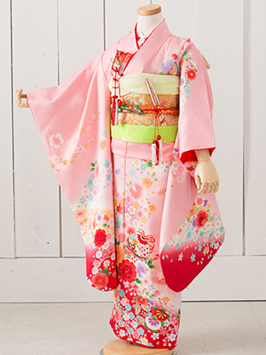 七五三衣装 七歳女児 お着物/ No410