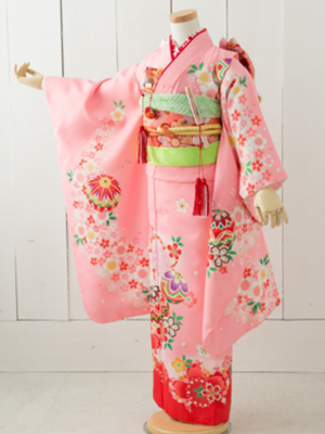 七五三衣装 七歳女児 お着物/ No300