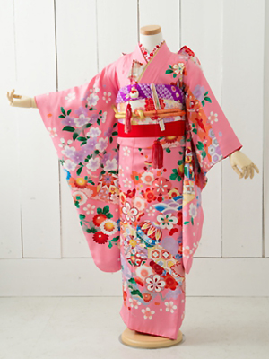 七五三衣装 七歳女児 お着物/ No351
