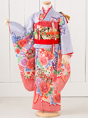 七五三衣装 七歳女児 お着物/ No225