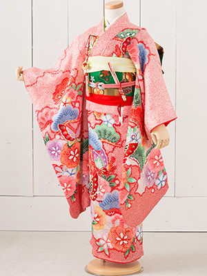 七五三衣装 七歳女児 お着物/ No227