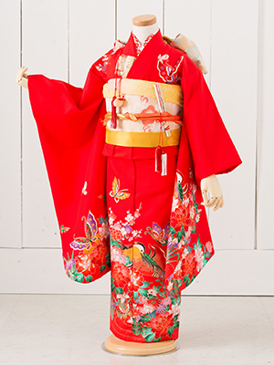 七五三衣装 七歳女児 お着物/ No241