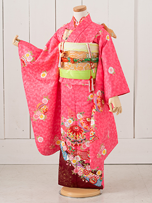 七五三衣装 七歳女児 お着物/ No272