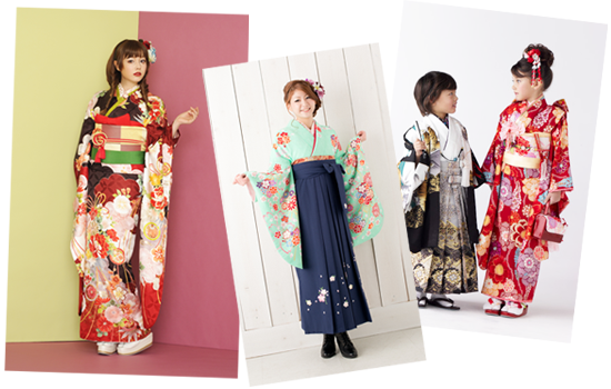七五三衣装・成人式振袖・卒業式はかま