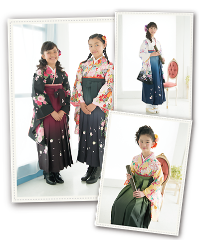小学生卒業はかまフォトパックイメージ写真